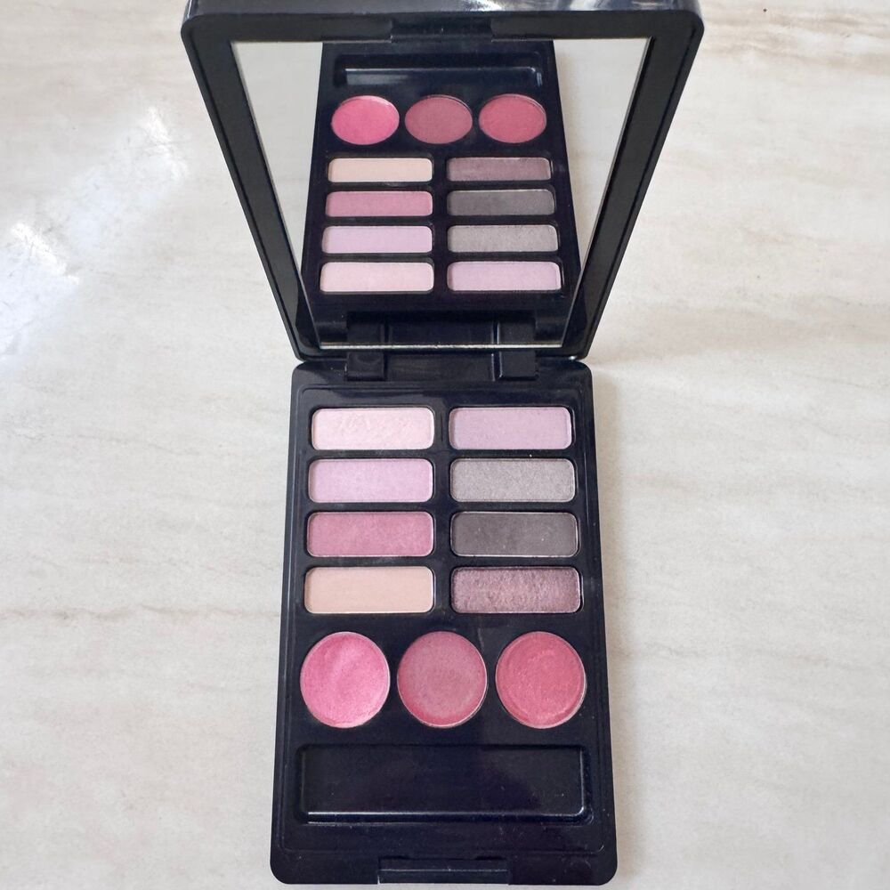 Vintage Estée Lauder Signature Eyeshadow Quad&Lip Palette Smoke Pink DisplayOnly